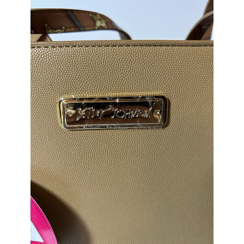 Betsey Johnson Camel Tote Bag Purse Cowboy Western Skull Wristlet Sunglass Case - Picture 6 of 14